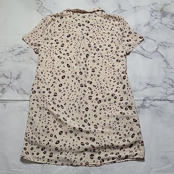 Entro Cream Leopard Print Dress - Picture 4 of 4